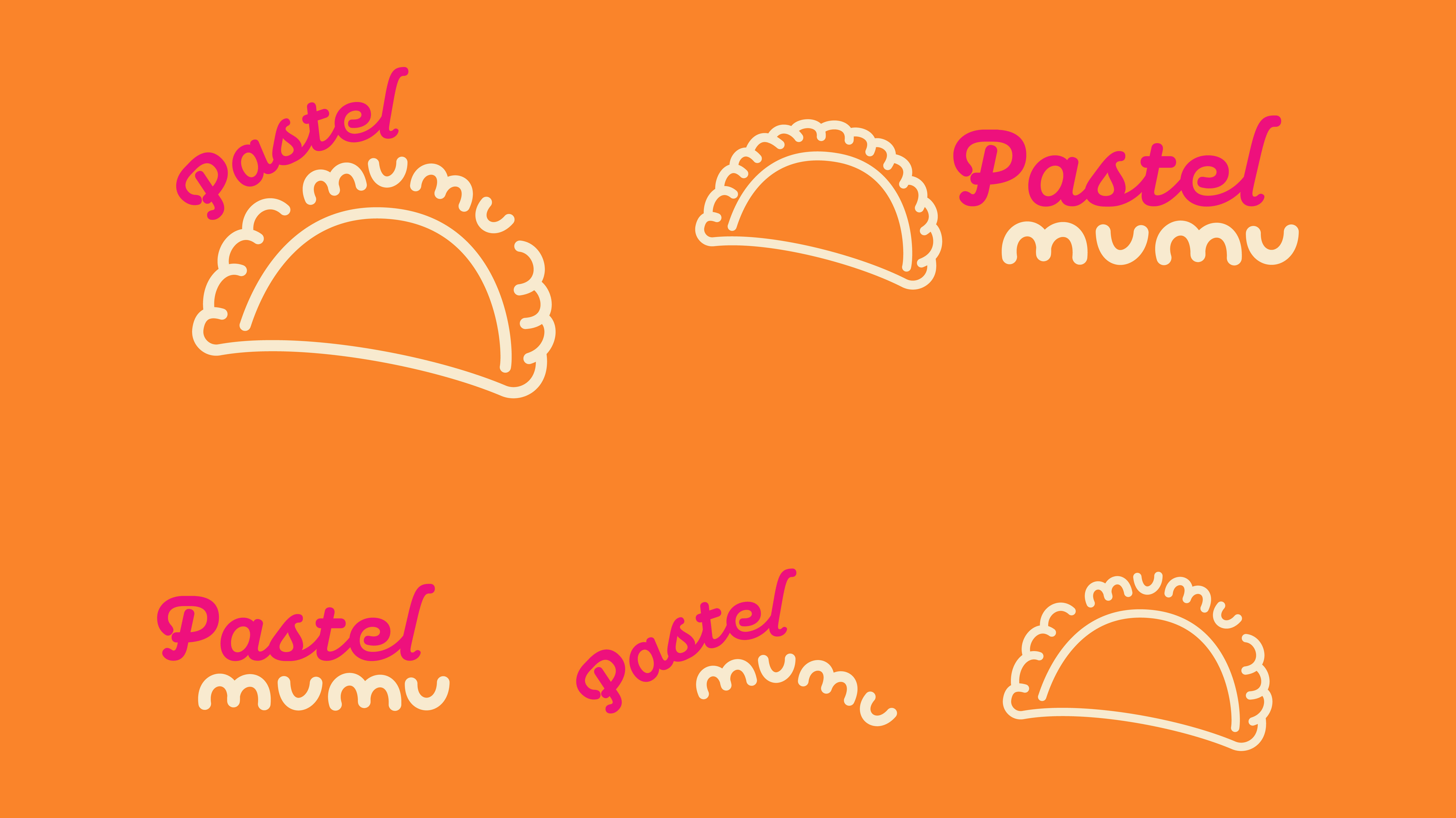 Furari logo variations and typography